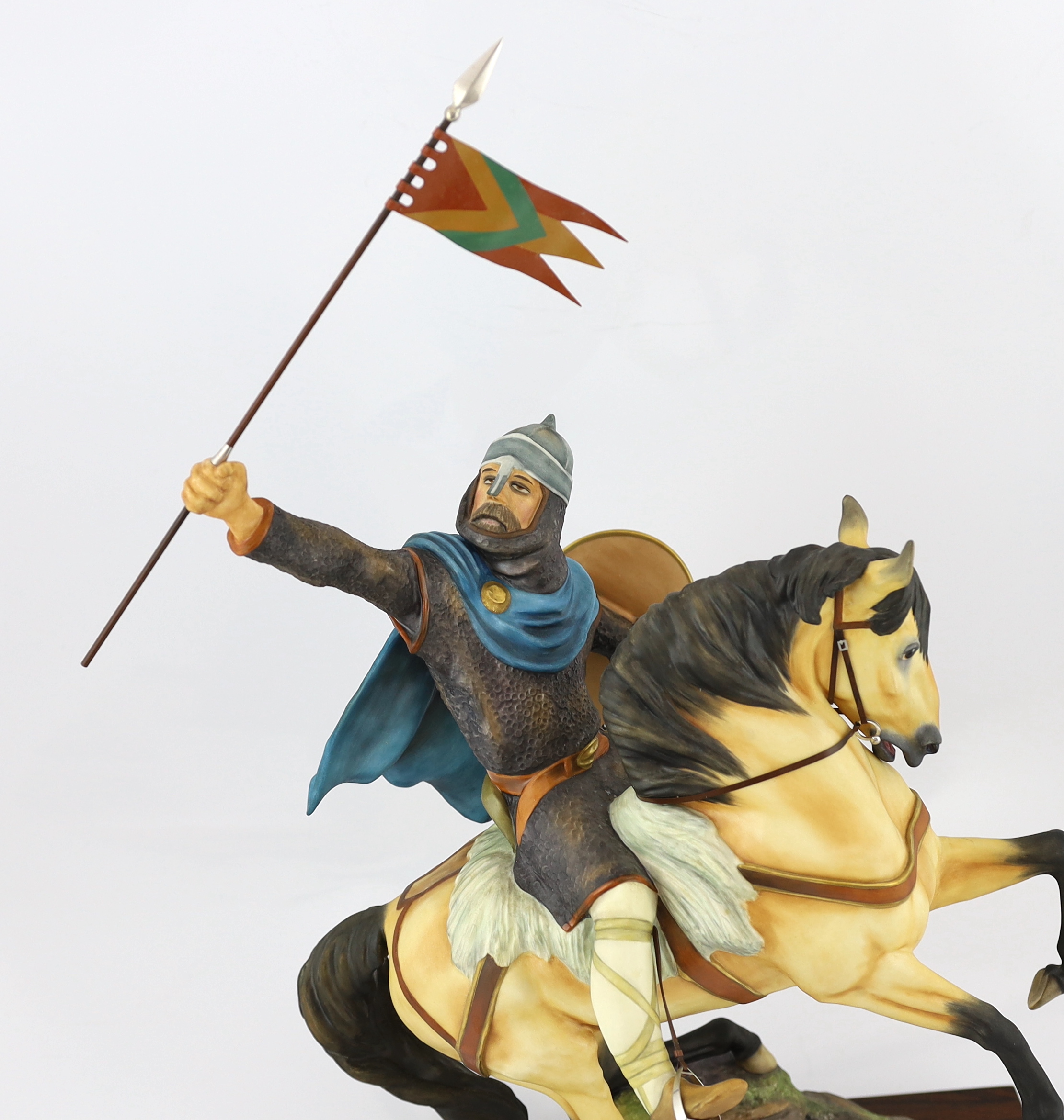 Bernard Winskill (d.1980), a Royal Worcester porcelain model of William the Conqueror on horseback